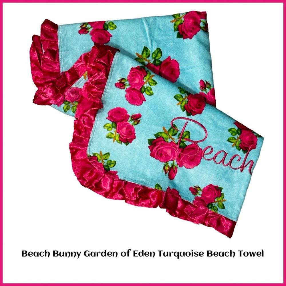 Beach Bunny Garden Of Eden Beach Towel